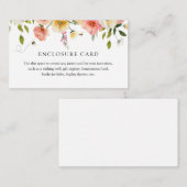 D'accompagnement Carte d'insertion pour douche de fleurs et de miel (Devant / Derrière)