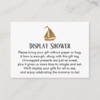 Carte d'insertion pour douche de présentation de v