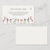 D'accompagnement Carte d'insertion pour jardin de fleurs papillons (Devant / Derrière)