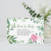 D'accompagnement Carte d'insertion pour livre pour bébé, rose rose  (Debout devant)