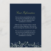 D'accompagnement Carte d'insertion pour Mariage de respiration pour (Devant)