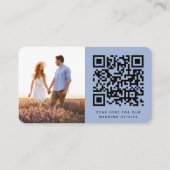 D'accompagnement Carte d'insertion pour site web de mariage | QR Co (Dos)