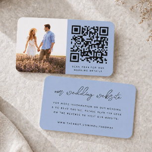 D'accompagnement Carte d'insertion pour site web de mariage QR Co