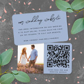 D'accompagnement Carte d'insertion pour site web de mariage | QR Co