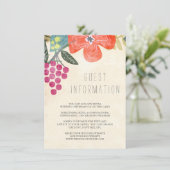 D'accompagnement Carte d'insertion Rustic Paradise Mariage (Debout devant)