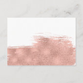 D'accompagnement Carte d'instructions de brosse en or rose moderne (Dos)