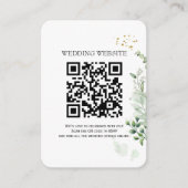 D'accompagnement Carte d'invitation avec QR Code et photo de verdur (Devant)