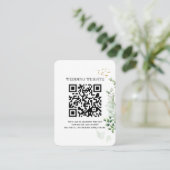 D'accompagnement Carte d'invitation avec QR Code et photo de verdur (Debout devant)