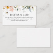 D'accompagnement Carte d'invitation de douche florale vintage et ab (Devant / Derrière)
