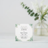 D'accompagnement Carte d'invitation de mariage 2026 Design simple e (Debout devant)