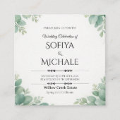 D'accompagnement Carte d'invitation de mariage 2026 Design simple e (Devant)
