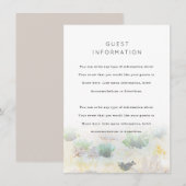 D'accompagnement Carte d'invitation de mariage avec paysage déserti (Devant / Derrière)