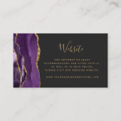 D'accompagnement Carte d'invitation de mariage élégante avec code Q (Devant)