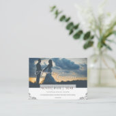 D'accompagnement Carte d'invitation de mariage monochrome Sentiment (Debout devant)