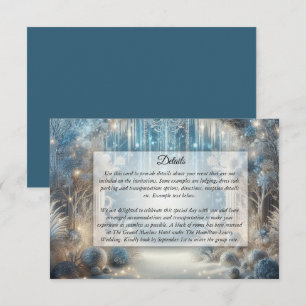 D'accompagnement Carte d'Invitation de Mariage pour une Forêt Ennei