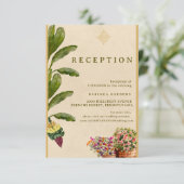 D'accompagnement Carte d'invitation de mariage traditionnelle forme (Debout devant)