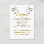 D'accompagnement Carte d'invitation de réception de mariage avec ru (Devant)