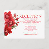 D'accompagnement Carte d'invitation de réception de mariage Red Orc (Devant)