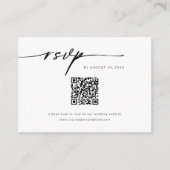 D'accompagnement Carte d'invitation de réponse de site web minimali (Devant)