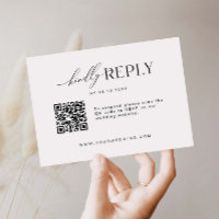 Carte d'invitation de réponse de site web minimali