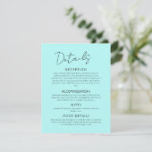 D'accompagnement Carte d'invitation grand format pour mariage North (Debout devant)