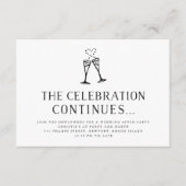 D'accompagnement Carte d'invitation insert pour la soirée après mar (Devant)