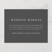 D'accompagnement Carte d'invitation jointe au site web de mariage | (Devant)