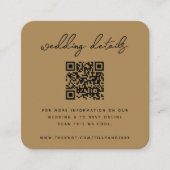 D'accompagnement Carte d'invitation jointe au site web de mariage | (Devant)