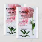 D'accompagnement Carte d'invitation mariage (Devant / Derrière)