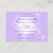 D'accompagnement Carte d'invitation Papillon Peche Pourpre (Dos)
