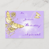 D'accompagnement Carte d'invitation Papillon Peche Pourpre (Devant)