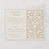 D'accompagnement Carte d'invitation pour la réception de mariage Él (Devant)