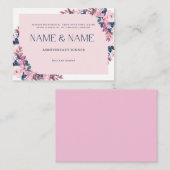 D'accompagnement Carte d'invitation pour l'anniversaire du cadre bo (Devant / Derrière)