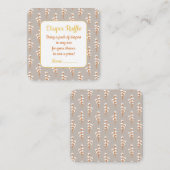 D'accompagnement Carte d'invitation pour un jeu de couche de baby s (Devant / Derrière)