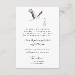 D'accompagnement Carte d'invitation pour une baby shower à distance