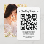 D'accompagnement Carte d'invitation rétro avec QR Code pour RSVP à (Devant / Derrière)