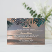D'accompagnement Carte d'invité pour Mariage d'informations de chaî (Debout devant)
