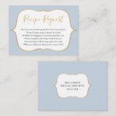 D'accompagnement Carte du boîtier de demande d'or bleu Dusty (Devant / Derrière)