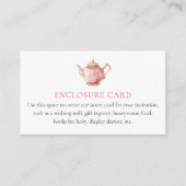 D'accompagnement Carte du boîtier de douche à thé rose (Devant)