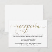 D'accompagnement Carte du boîtier de la Parties scintillant Gold de (Devant / Derrière)