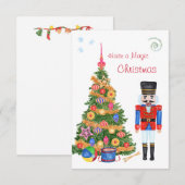 D'accompagnement Carte du boîtier de l'arbre de Noël de Nutcracker (Devant / Derrière)