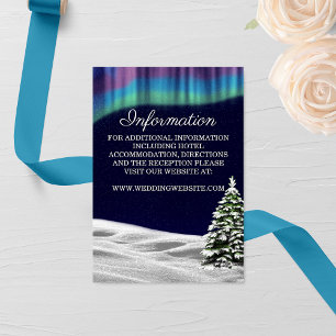 D'accompagnement Carte du boîtier de mariage d'hiver Northern Light