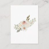 D'accompagnement Carte du boîtier de mariage élégant à la florale b (Dos)