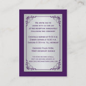 D'accompagnement Carte du boîtier de réception de défilement violet (Dos)