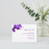 D'accompagnement Carte du boîtier de réception de mariage violet (Debout devant)