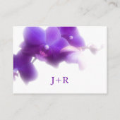 D'accompagnement Carte du boîtier de réception de mariage violet (Dos)