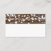 D'accompagnement Carte du boîtier de réception en bois Brown foncé  (Dos)