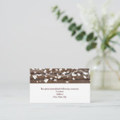 D'accompagnement Carte du boîtier de réception en bois Brown foncé  (Debout devant)