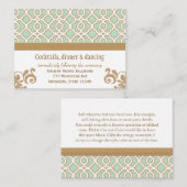 D'accompagnement Carte du boîtier de réception Mint Green Gold Maro (Devant / Derrière)