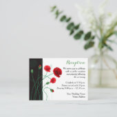 D'accompagnement Carte du boîtier de réception | Poppies rouges (Debout devant)